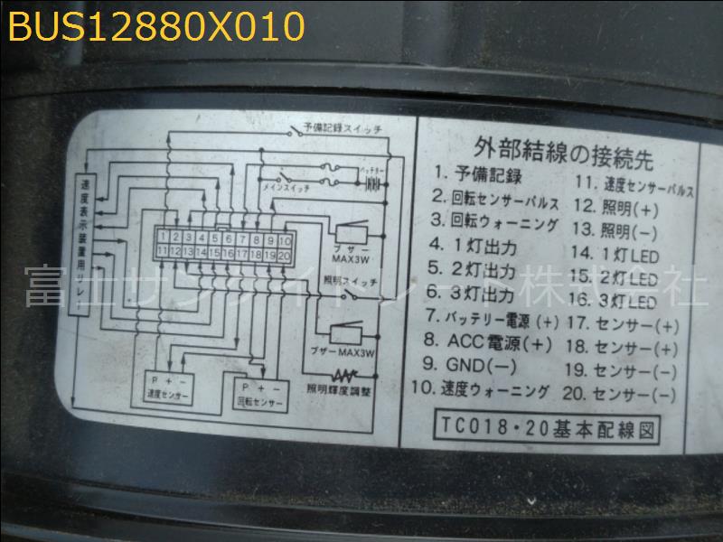 矢崎 PJ-LV234N1 メーター（タコグラフ） 8-98039-281-0[BUS12880X010 